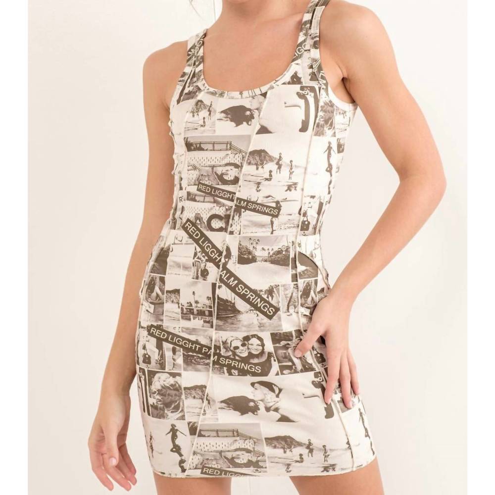 NEW PRETTY GARBAGE allure rib mini dress in olive